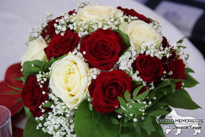 Brautstrauß einer Hochzeit