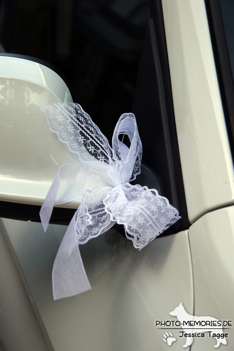 Autodekoration einer Hochzeit